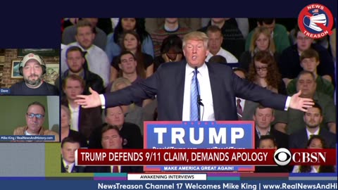 Trump speaks about the dancing Israelis during a recent rally (Mike King)