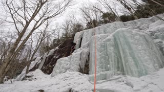 Ice Climbing Franconia Notch NH 2/14/2024