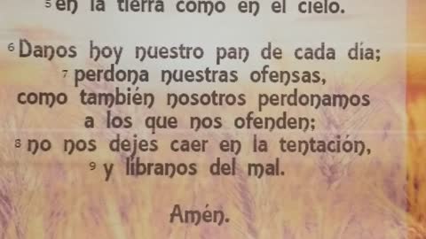 The prayer that God Himself taught us to pray-the Lord's prayer in Spanish
