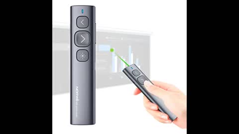 Review: NORWII Presentation Clicker Green Light Pointer USB Rechargeable Wireless Presenter Pow...