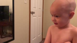 Toddler hates his haircut