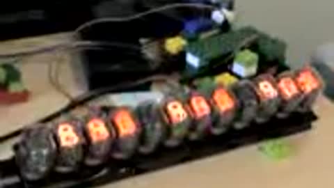 Nixie tube 'wave' 1