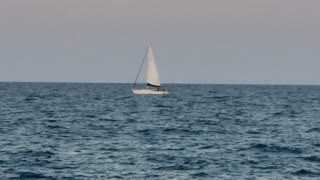 A Sailboat on Lake Michigan 8/17/21