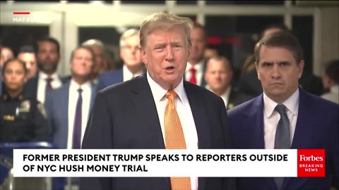 BREAKING NEWS: Trump—Flanked By Son Donald Trump Jr., Ronny Jackson, & More—Speaks Outside NYC Trial