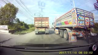 Truck Loses Wheel While Driving