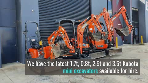 Mini Excavator Hire Melbourne