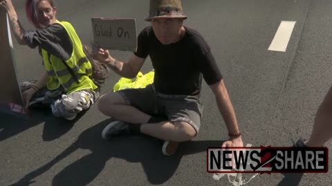 Climate Activists Blocking Highway | Drivers wasn't happy