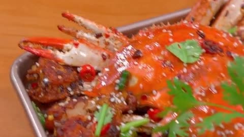 Stir-fried crab