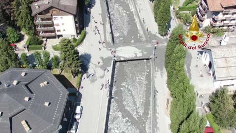Esondazione bardonecchia, video drone agosto 2023