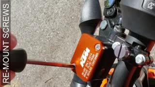 KTM DUKE 390 - BRAKE MASTER CYLINDER COVER