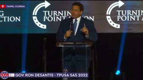 At TPUSA DeSantis outlines how Florida leads on "all the big issues of the day"