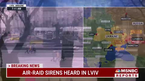 Air Raid Sirens Sound In Lviv, Ukraine