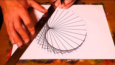 how to draw geometric cardioid & heart art in spirograph pattern