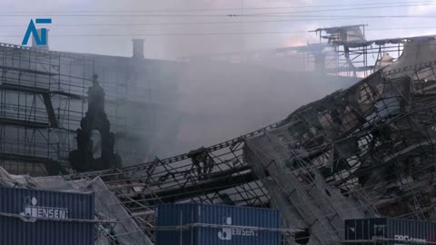 Denmark Walls collapse at Copenhagen's blaze hit Old Stock Exchange | Amaravati Today