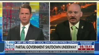 Del Cueto on irony of border patrol agents working without pay during shutdown while Dems get checks