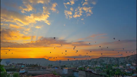 A hot air balloon at sunrise in Greymet is sometimes as romantic as it gets