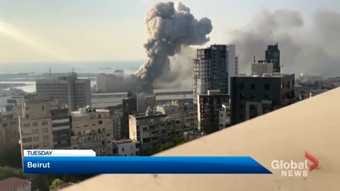 Beirut explosion- Video shows new angle of the the massive blast