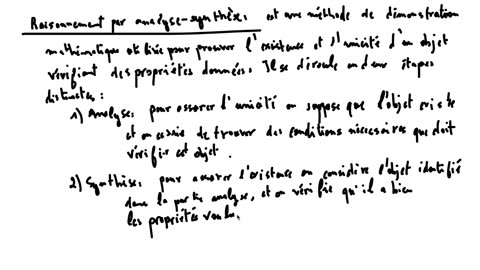 1SM 1 notions de logique 12 raisonnement par analyse-synthèse