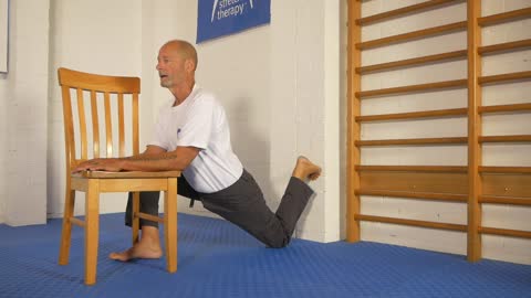 Wall Quad Hip Flexor Stretch combination