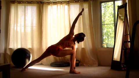 inyasa yoga/ yoga giRL, core stability