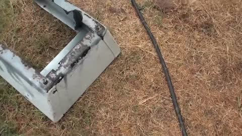 Trying out a new sand blaster for the power washer