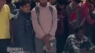 😲 50 + Syrians walking through our Border 😲