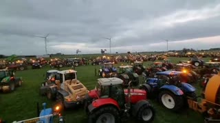 Hundreds Of Dutch Farmers Protest With Their Tractors In EPIC Display