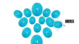 Natural turquoise blue oval cabochon size 9*11mm as gift making different necklace