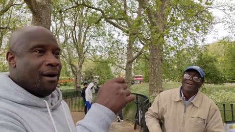 (2) Man of God - Encourage Atheist Danny - Speakers Corner Hyde Park London 21-5