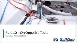Rule 10 – On Opposite Tacks: Racing Rules of Sailing 2021-2024