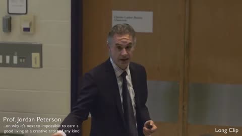 Prof Jordan Peterson - Don't expect to earn a living as a creative artist