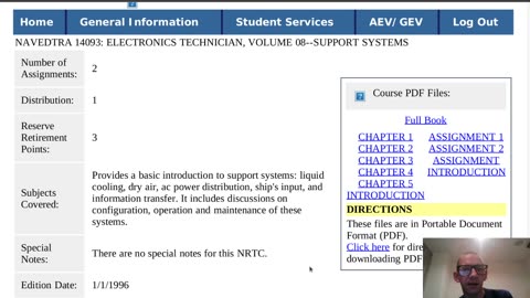 Summary of NAVEDTRA 14093 - Electronics Technician (ET), Volume 08--Support Systems