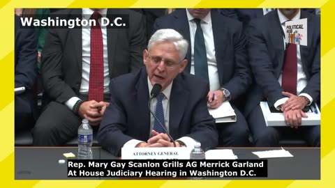 Rep. Mary Gay Scanlon Grills AG Merrick Garland At House Judiciary Hearing in Washington D.C.