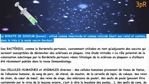 Vaccins : Étude de la composition ► Publié le 23/01/2017.