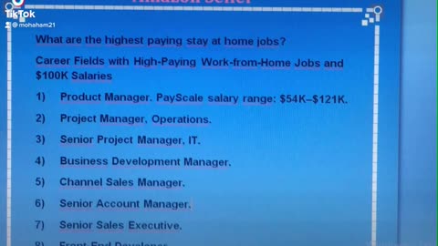 What are the highest paying stay at home jobs?