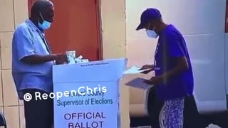 WATCH!! News Camera CATCHES man dropping MULTIPLE BALLOTS