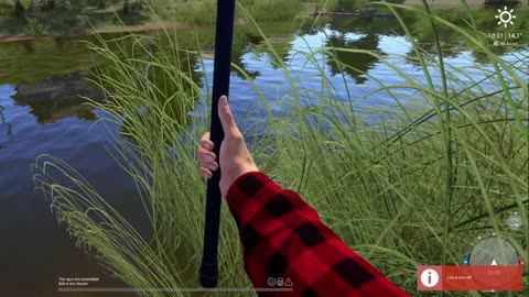 Line off big fish, Russia fishing 4 pc game