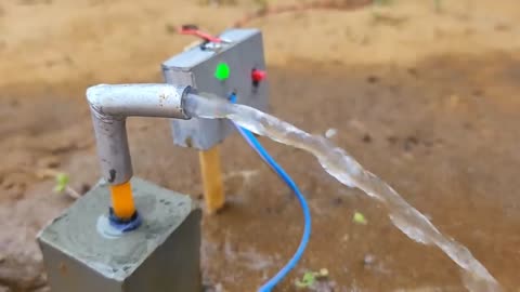 diy tractor mini borewell drilling machine | science project | submersible water