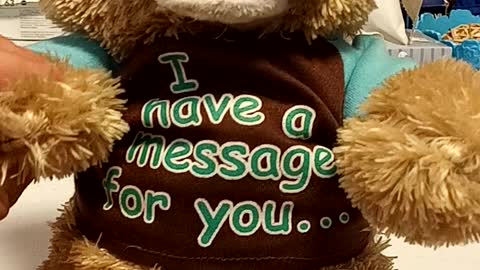 Teddy has a message for you!