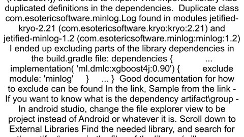 How can I fix duplicate dependency in Android Studio