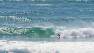 Surfing at Kirra, Australia