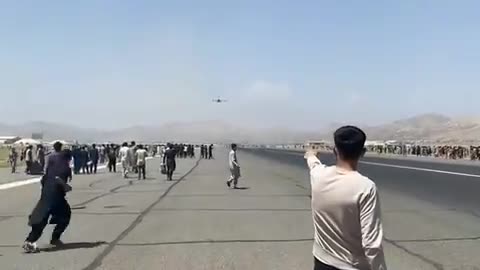 Man Falls From Plane Fleeing Kabul Airport