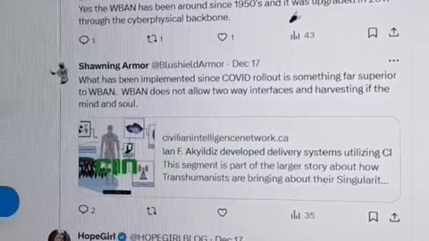 HOPEGIRL: "We know their tricks. WBAN Obfuscation. This is what we deal with every day when trying to educate people about what has been done to them" #transhumanism #wban #sabrinawallace