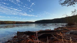 Cool Angle of a Time-Lapse Video of a Lake