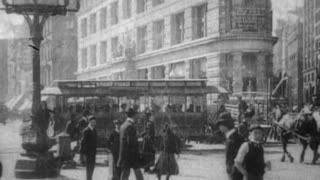 Panorama Of Flatiron Building (1902 Original Black & White Film)