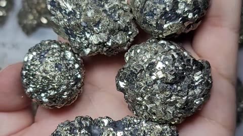 Pyrite stones lot