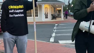 Woman Confronts Religious Family Protesting Against Women