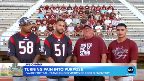 Houston Texans surprise Uvalde HS football team