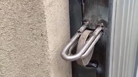 Smart door lock life hack