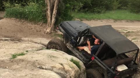 Jeep TJ Rockrash Garden climb out Tuttle ORV